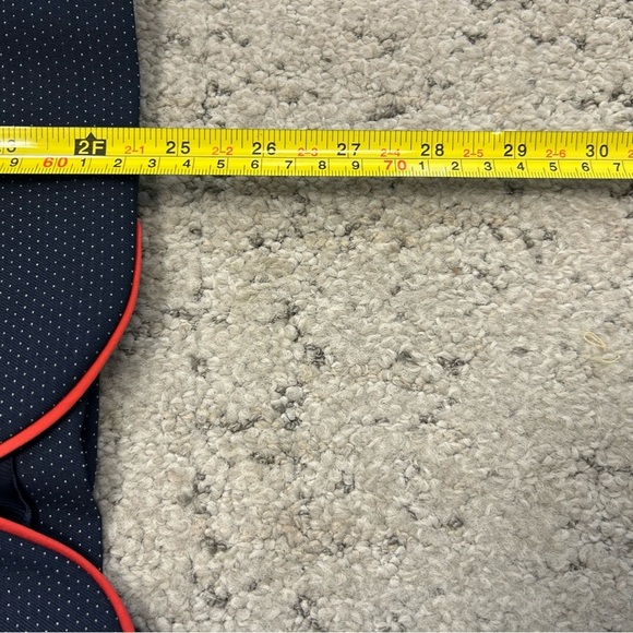 Sandro size 36 EUC Prepy mini polka dot Blue and Red Blazer- preppy academia - Picture 8 of 16